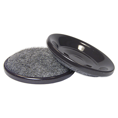 235951 1.56 in. TruGuard Round Furniture Cup Carpet Base with Hard Shell, Pack of 4