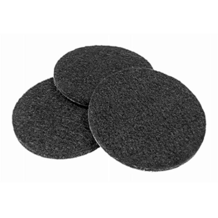 Picture of Richelieu America 236856 2.25 in. TruGuard Heavy-Duty Self Adhesive Round Felt Pads&#44; Black - Pack of 4