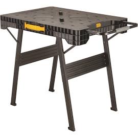 33 in. Heavy Duty Metal Express Folding Workbench, Black