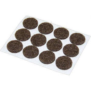 0.5 in. TG Brown Felt Pad - Pack of 12