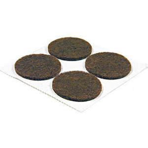 235704 1 in. TG Brown Felt Pads - Pack of 4