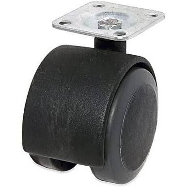 235844 2 in. TG Black Caster - Pack of 2