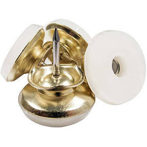 235867 1 in. Brass Base Glide - Pack of 4