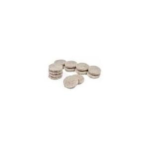 1 in. Tan Round Pad - Pack of 200