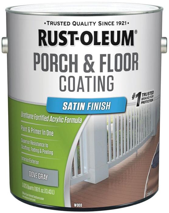 1 gal Floor Coating, Satin Finish, Dove Gray, Water Base