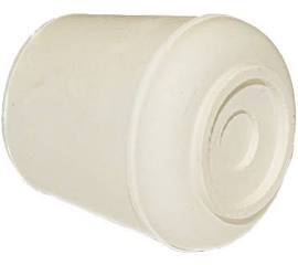 0.62 in. Rubber Leg Tip, White
