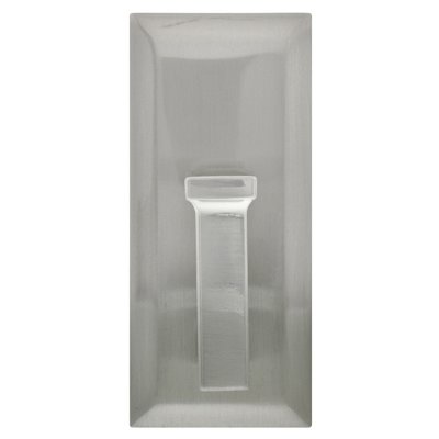 25 lbs High & Mighty Rectangle Decorative Hook - Satin Nickel, Large