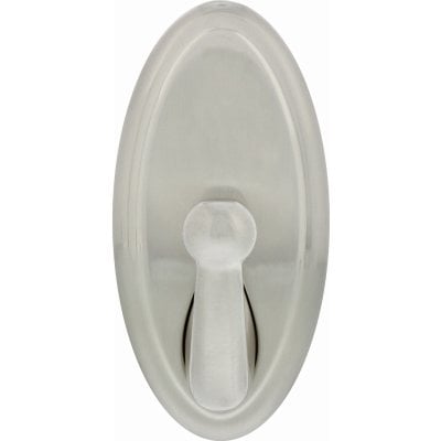 25 lbs High & Mighty Oval Decorative Hook - Satin Nickel, Large
