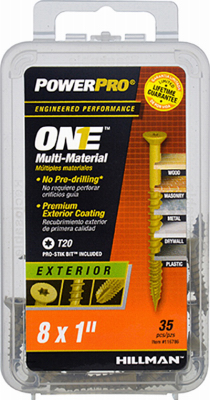 8 x 1 in. Exterior Flat Head One Screw - Bronze Epoxy