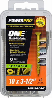 240675 10 x 3.5 in. Exterior Flat Head One Screw - Bronze Epoxy, Pack of 12
