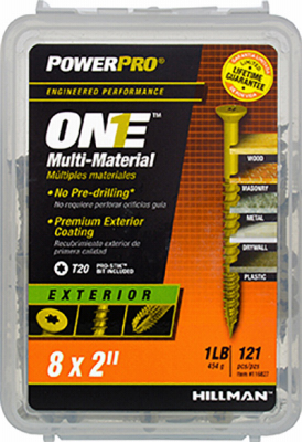 240642 8 x 2 in. Exterior Flat Head One Screw - Bronze Epoxy, Pack of 126