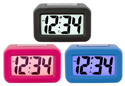 Picture of LA Crosse Technology 244295 Silicon Skin Digital Alarm Clock&#44; Assorted Color