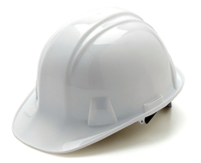 TruGuard Pin Lock Cap Style Hard Hat, White