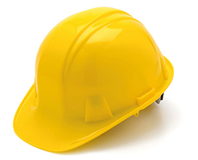 TruGuard Pin Lock Cap Style Hard Hat, Yellow