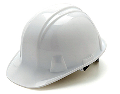 TruGuard Cap Style 4 Point Ratchet Hard Hat, White