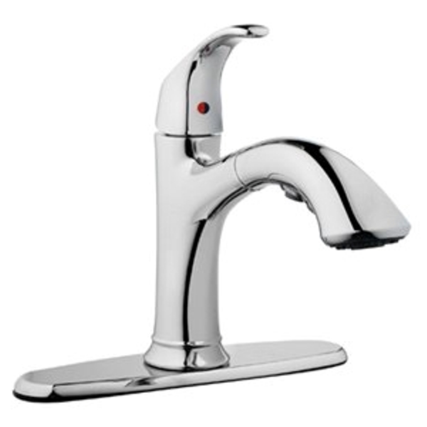 Kitchen Faucet with Pull-Out Spray & Single Loop Handle, Chrome -  BakeOFF, BA3241903