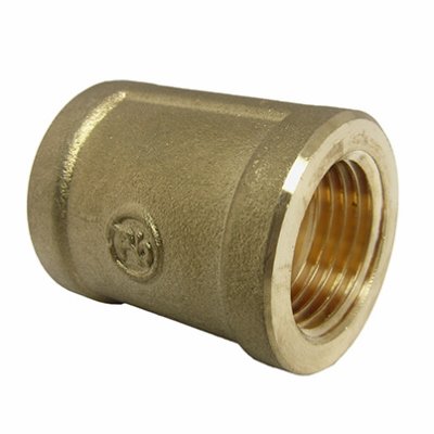 0.5 in. Female x Female Pipe Thread Brass Coupling Pack of 6