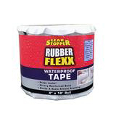 4 in. x 10 ft. Leak Stopper Rubber Flexx Waterproof Tape, White