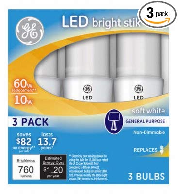 240221 10W A19 Shape Daylight Light Color White Bulb - Pack of 4