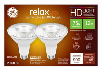 12W Par30 Shape Soft White Light Color Diffused Bulb - Pack of 2