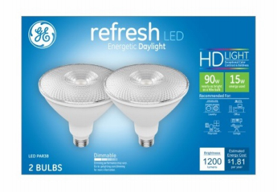 15W Par38 Shape Daylight Light Color Diffused Bulb - Pack of 2