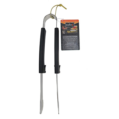 Picture of Mr. Bar-B-Q Products LLC. 246401 Stainless Steel Construction Plastic Kickstand Grill Tongs