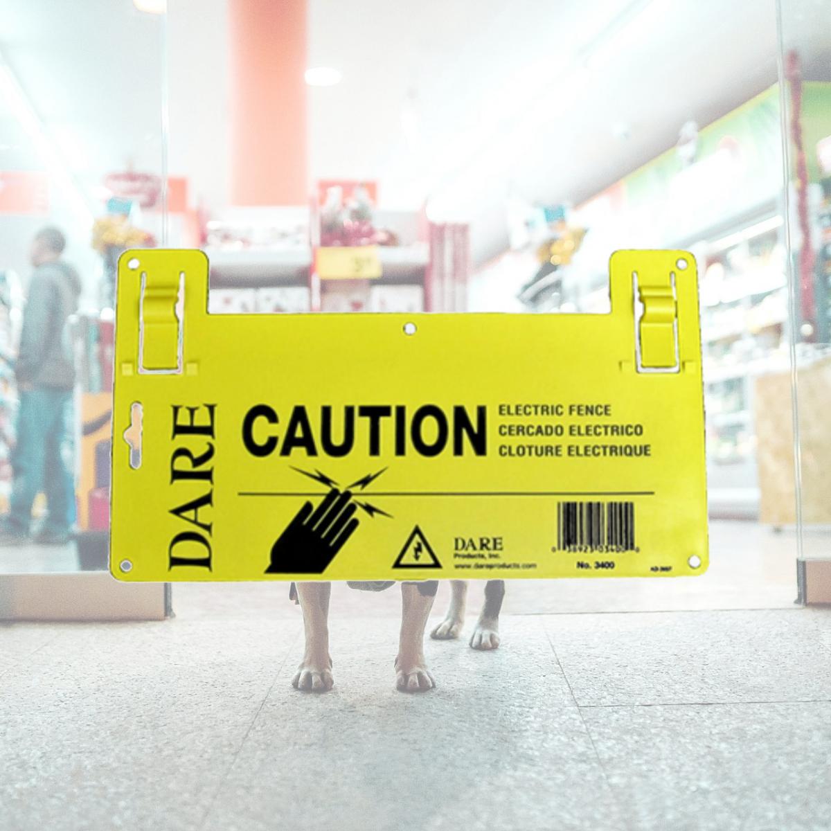 Picture of Dare Products 3400 5.5 x 9 In. Yellow Warning Sign
