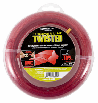 Picture of Arnold 245862 90 ft. x 0.10 in. Twisted Trimmer Line&#44; Red