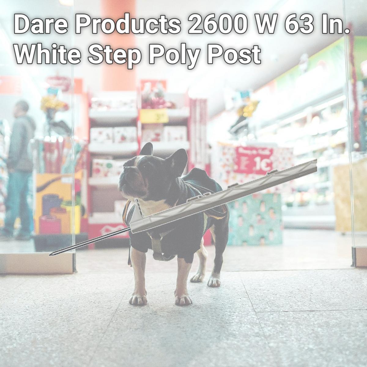 Picture of Dare Products 2600 W 63 In. White Step Poly Post