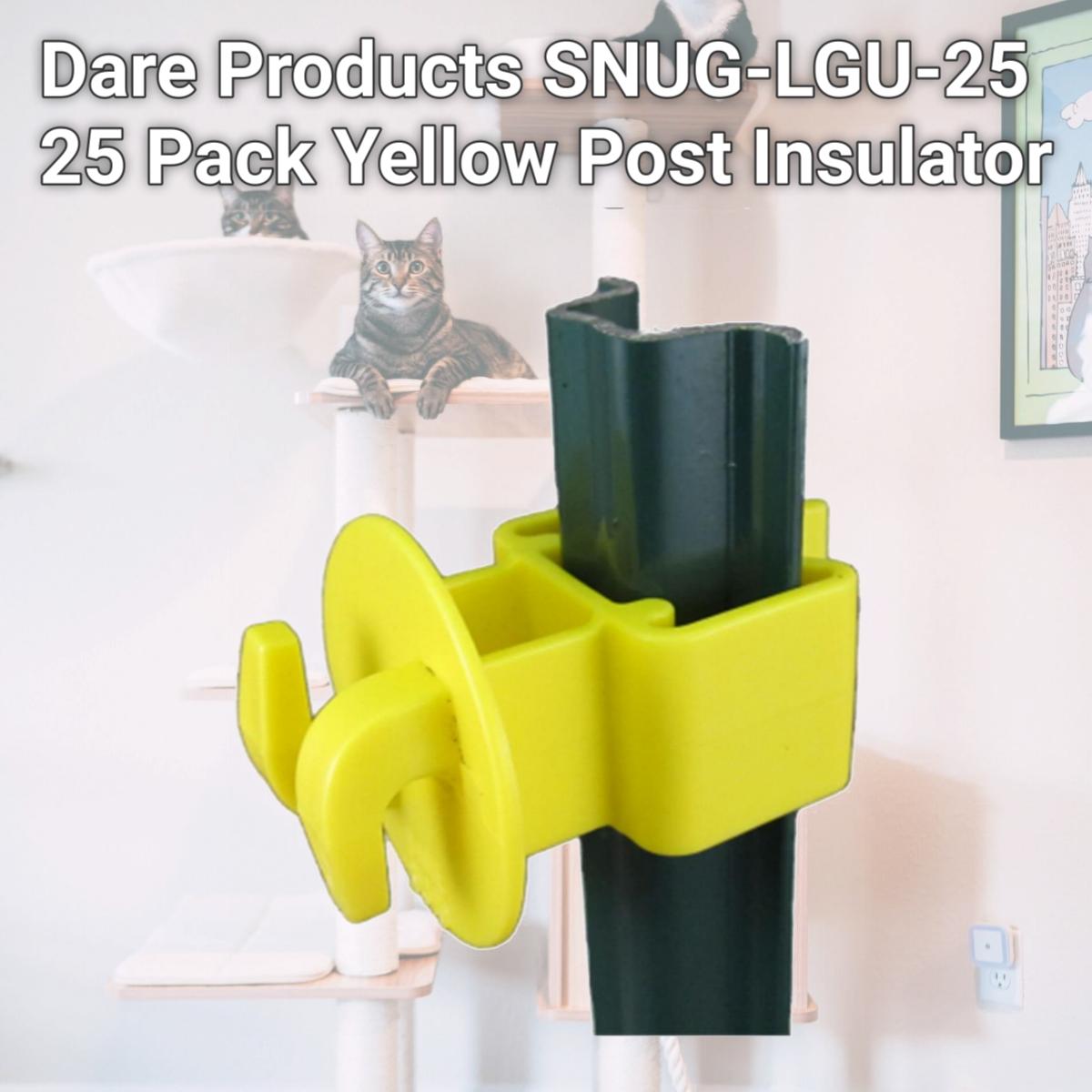 Picture of Dare Products SNUG-LGU-25 25 Pack Yellow Post Insulator