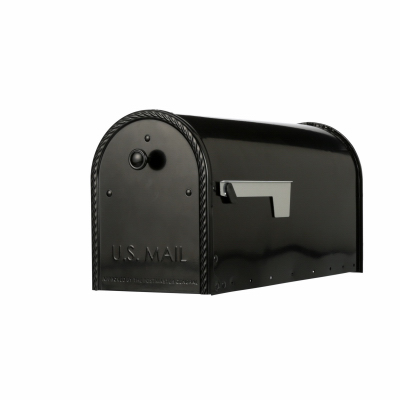 Picture of Solar Group 236679 Post Mount Mailbox - Black&#44; Large