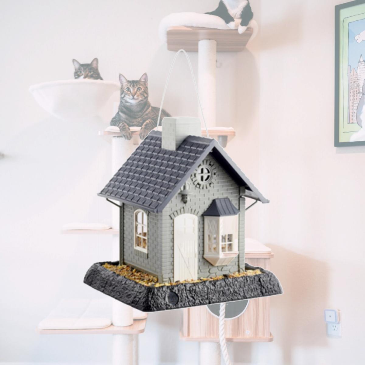 Picture of North States Industries 242162 Bayside Cottage Bird Feeder - Clear