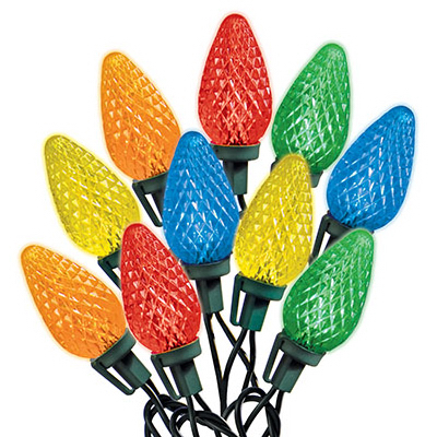 Holiday Wonderland C9 LED Light Set - Green Wire - 75 Count - Durable Design