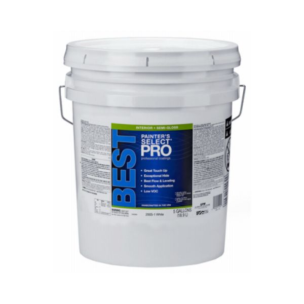 5 gal 200S White Semi Gloss Wall Paint -  Solid Storage Supplies, SO3847516