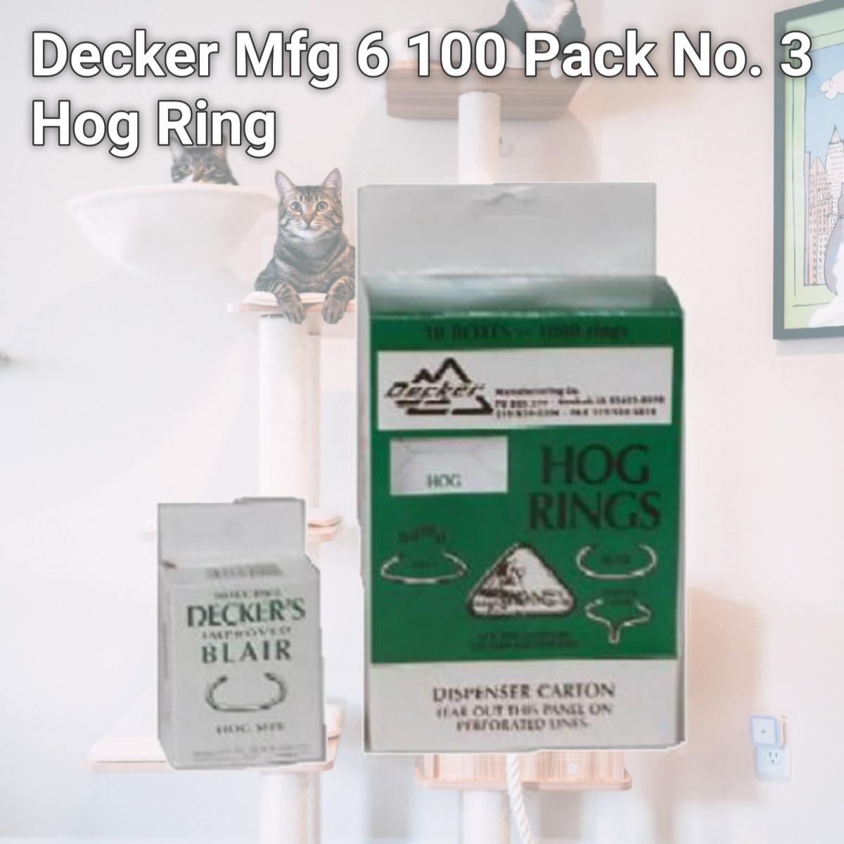 Picture of Decker Mfg 6 100 Pack No. 3 Hog Ring