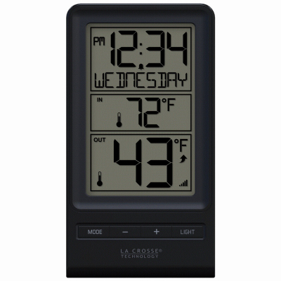 Picture of LA Crosse Technology 245763 Wireless Thermometer - Black&#44; White