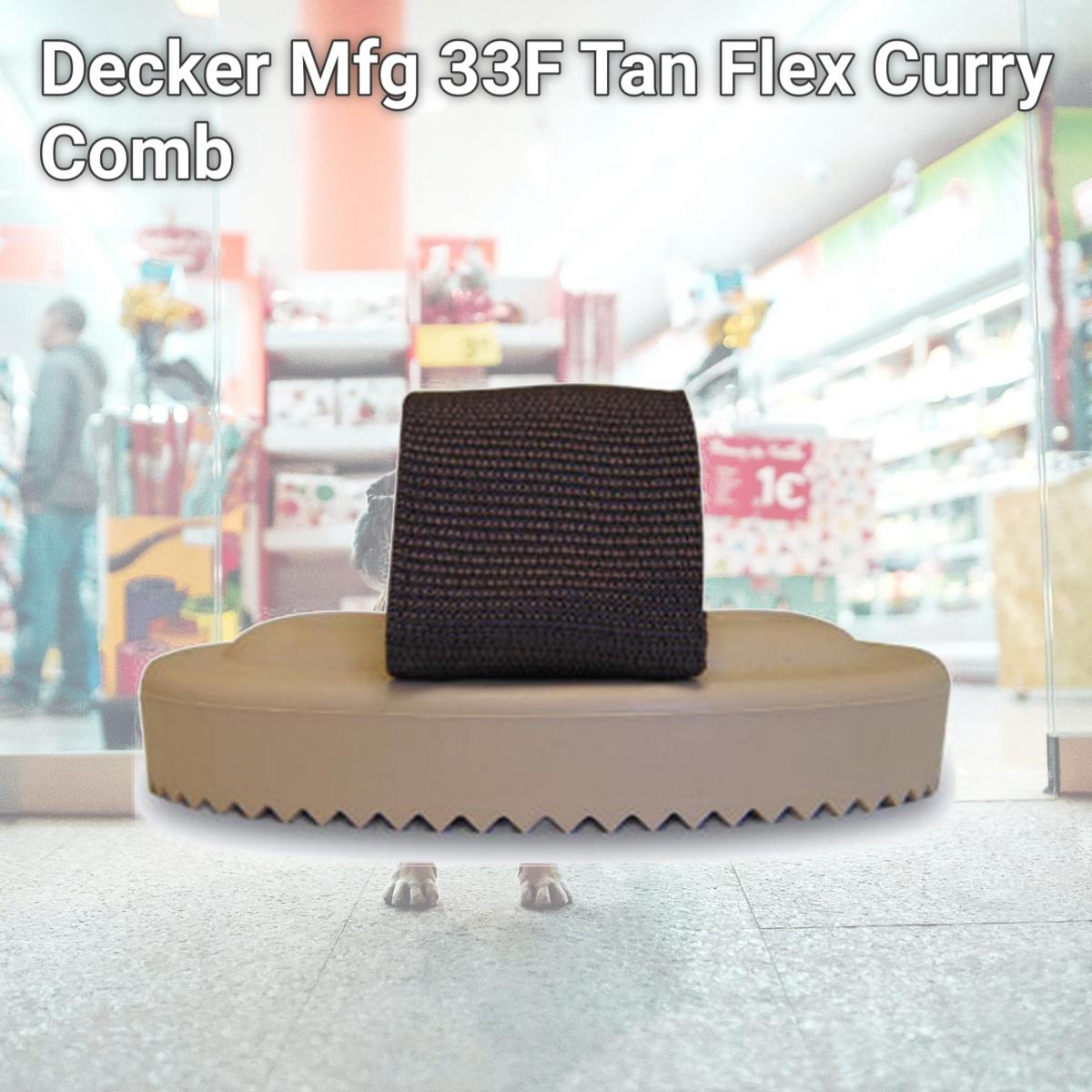 Picture of Decker Mfg 33F Tan Flex Curry Comb
