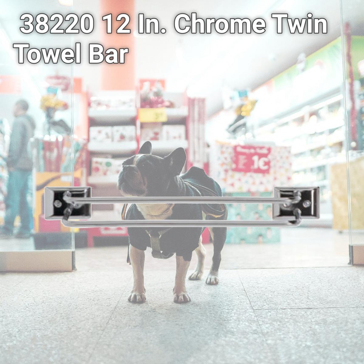 Picture of Decko Bath Products 38220 12 In. Chrome Twin Towel Bar