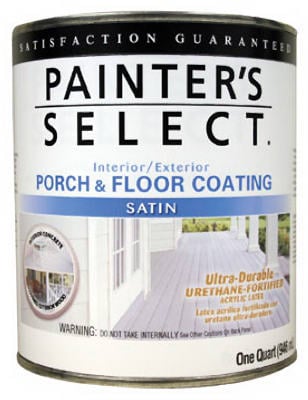 1 qt Interior & Exterior Satin Porch & Floor Coating - Deep Base