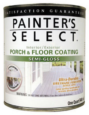 True Value 112181 1 qt Interior & Exterior Semi-Gloss Porch & Floor Coating, Urethane Fortified - Neutral Base
