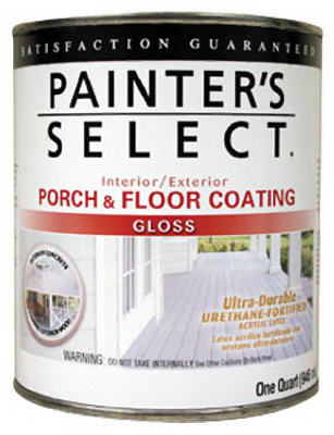True Value 112191 1 qt Interior & Exterior Gloss Porch & Floor Coating, Urethane Fortified - Deep Base