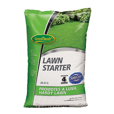 5000 sq ft. Green Thumb Coverage, 20-27-5 Lawn Starter for New Lawns