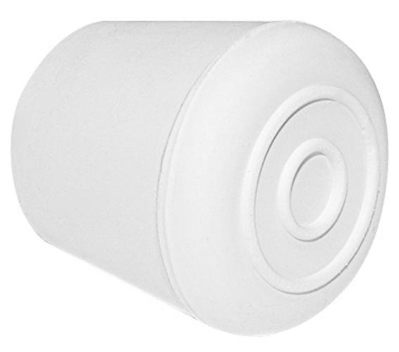 1.25 in. Non-Skid Rubber Furniture Leg Tips, Off White