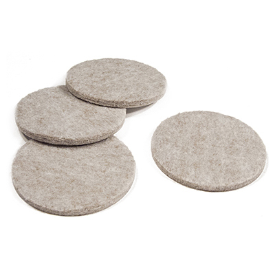 2.25 in. TruGuard Round Pads, Tan - Pack of 4