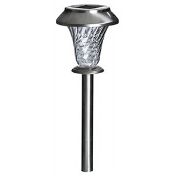 Picture of Sterno Home 241680 5 Lumen Solar LED Path Lights, Stainless Steel - Pack of 4