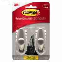 Picture of 3M 243515 Command Forever Metal Hooks&#44; Brushed Nickel - Pack of 2