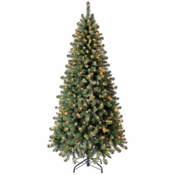 239033 6.5 ft. Clear Crisfield Fir Artificial Pre-Lit Christmas Tree -  POLYGROUP TRADING