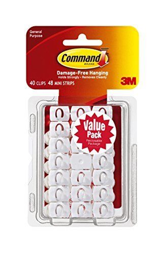 Picture of 3M 243507 Command Door Decorating Clips, White - Pack of 40