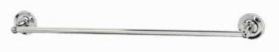 18 in. HomePointe Chrome Rounded Towel Bar, Brass Base