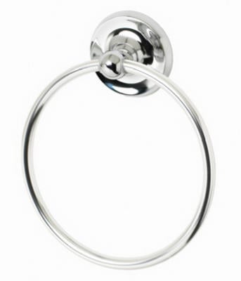 HomePointe Chrome Rounded Towel Ring